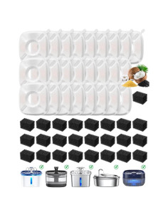 25 Filtros y 25 Esponjas para Fuente de Agua Veken 95oz