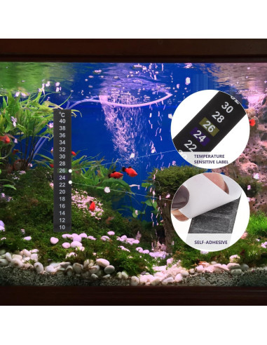 Cinta Termómetro Adhesiva Didiseaon 10 Pcs 10C a 40C