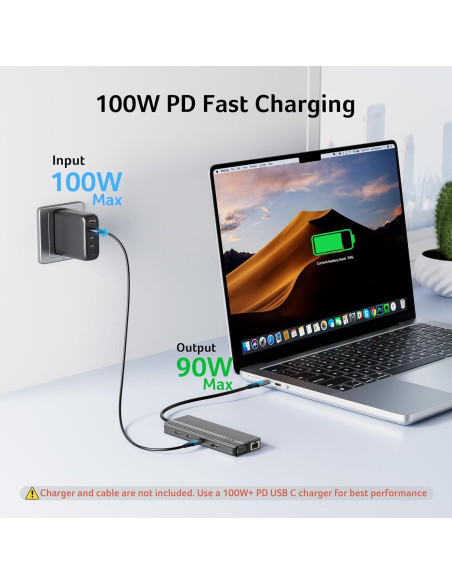 Adaptador Multiport USB C HUB Acer 11 en 1 HDMI 4K VGA 1080P