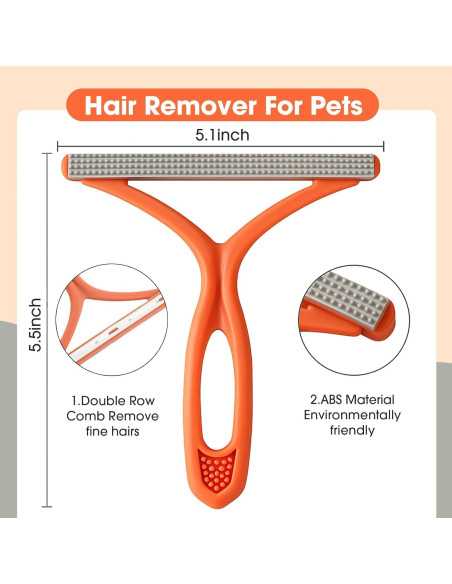 Removedor de Pelo de Mascota Doble Cara Ecológico 14x13cm