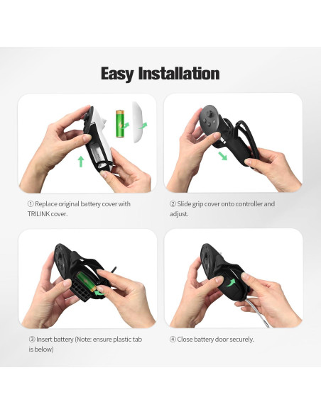 Cubiertas de Agarre TRILINK para Controladores Meta Quest 3S/3