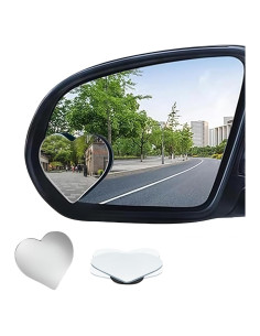 Espejos de Punto Ciego en Forma de Corazón Genérico - 6.35 cm