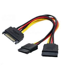 Adaptador Y SATA 15 pines macho a 2 hembra ANRANK 20 cm