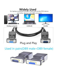 Adaptador RS232 DB9 a RJ45 FENGHAISHUN - 2 Piezas 2