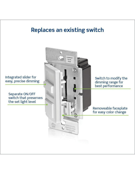 Interruptor Regulador Leviton IPL06-10Z para LED y Halógenas
