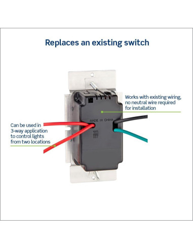 Interruptor Regulador Leviton IPL06-10Z para LED y Halógenas