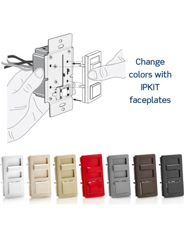 Interruptor Regulador Leviton IPL06-10Z para LED y Halógenas