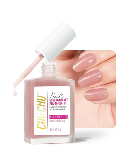 Endurecedor de Uñas 8 en 1 Durazno Polvoriento 15ml - Crecimiento y Reparación