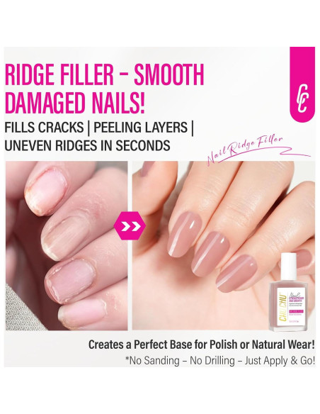 Endurecedor de Uñas 8 en 1 Durazno Polvoriento 15ml - Crecimiento y Reparación