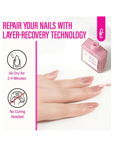 Endurecedor de Uñas 8 en 1 Durazno Polvoriento 15ml - Crecimiento y Reparación