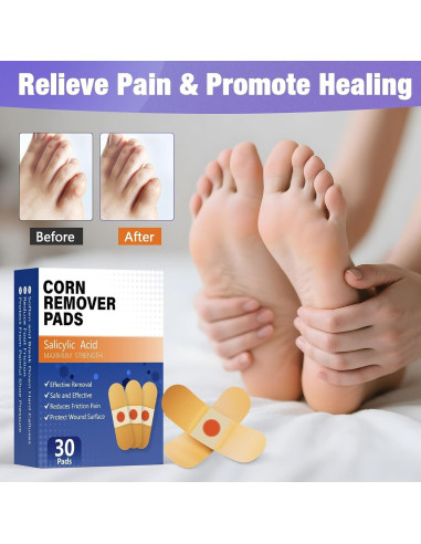 Parche Removedor de Callos QIYANA 30 Piezas 40% Ácido Salicílico