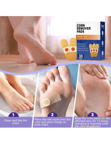 Parche Removedor de Callos QIYANA 30 Piezas 40% Ácido Salicílico