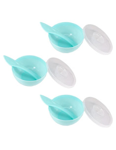 Juego de 3 Cuencos de Plástico para Mezclar Máscaras Faciales