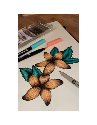 Conjunto de Pinceles Acuarelables Sakura Koi 24 Colores