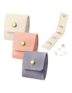 Bolsa de Joyería de Viaje Mini Xylora 3 Piezas Plegable