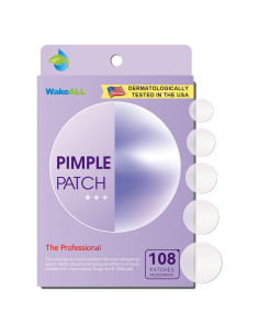 Parches para Granos WakeALL 108 Pcs Hidrocoloides 5 Tamaños