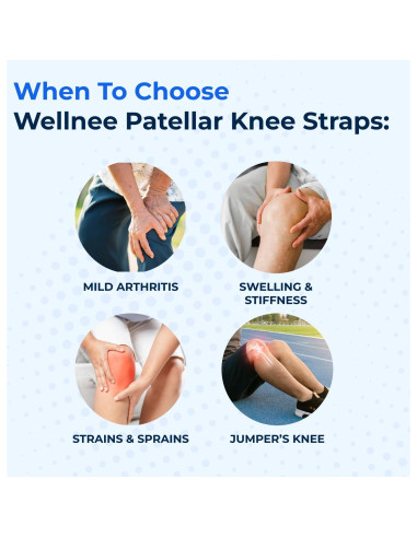 Correa de Rodilla Patelar Wellnee Ajustable - Soporte para Deportes