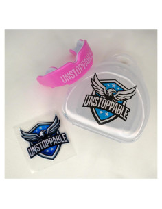 Protector Bucal Deportivo FUNDAMENTAL MG CORE Rosa/Blanco