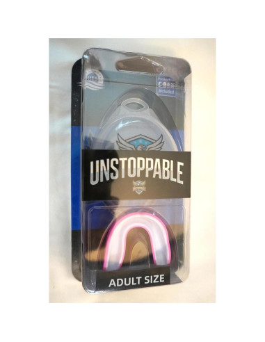 Protector Bucal Deportivo FUNDAMENTAL MG CORE Rosa/Blanco