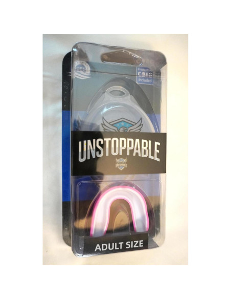 Protector Bucal Deportivo FUNDAMENTAL MG CORE Rosa/Blanco