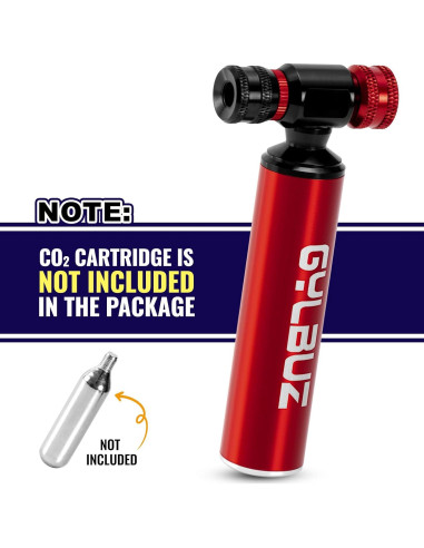 Inflador de Neumáticos de Bicicleta CO2 Gylbuz - Portátil y Ligero