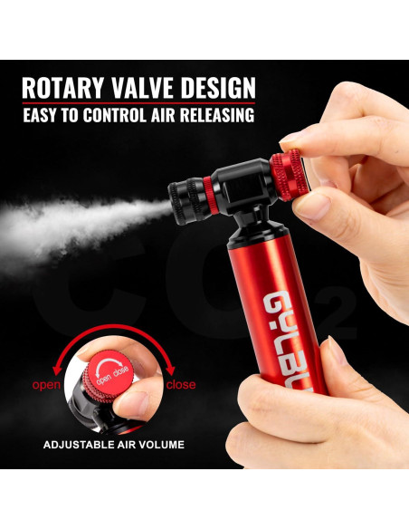 Inflador de Neumáticos de Bicicleta CO2 Gylbuz - Portátil y Ligero