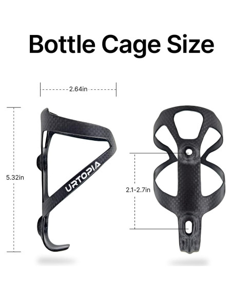 Soporte para Botella de Agua URTOPIA Fibra de Carbono Ultra-Ligero