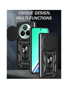 Funda Doble Capa PC TPU para Realme P3 Pro 5G Negra 2