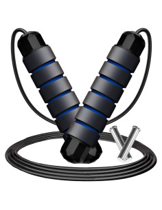 Cuerda de Salto con Peso Ajustable Goonidy 2.74m para Fitness