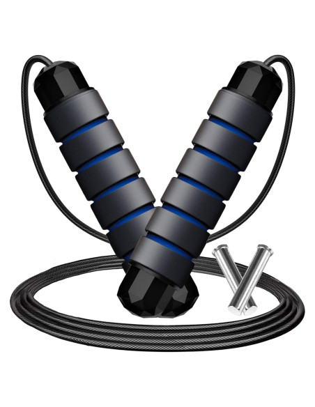 Cuerda de Salto con Peso Ajustable Goonidy 2.74m para Fitness