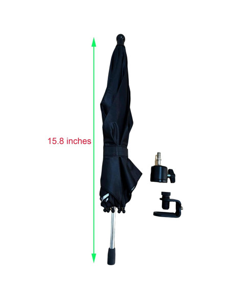 Sombrilla para Laptop Noraling 50 cm Plegable y Rotativa 360