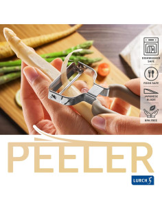 Pelador de Espárragos LURCH Alemania 13 cm Acero Inoxidable 2