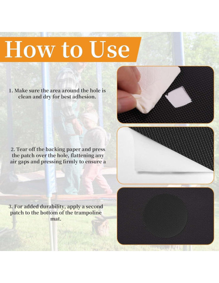 Kit de Reparación de Trampolín Lyreh 6 Piezas 10x10cm