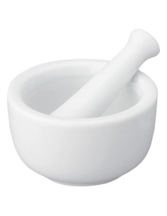 Juego de Mortero y Mano HIC Kitchen Porcelana 6.99 cm
