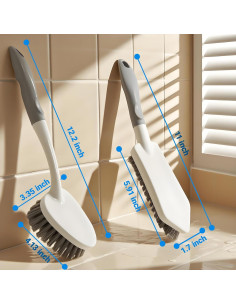 Juego de 2 cepillos de limpieza SSINBOANGI con cerdas duras 2