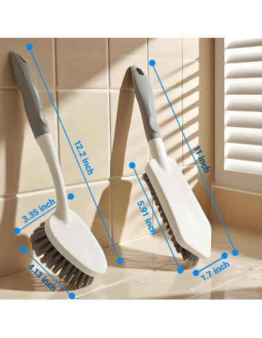 Juego de 2 cepillos de limpieza SSINBOANGI con cerdas duras