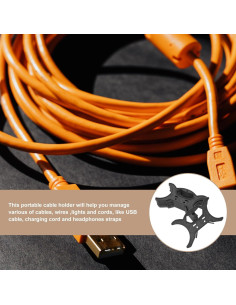 Organizador de Cables de Luz Navidad Alipis - 8 Piezas 20x12 cm 2