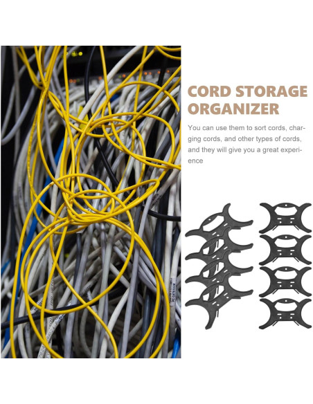 Organizador de Cables de Luz Navidad Alipis - 8 Piezas 20x12 cm