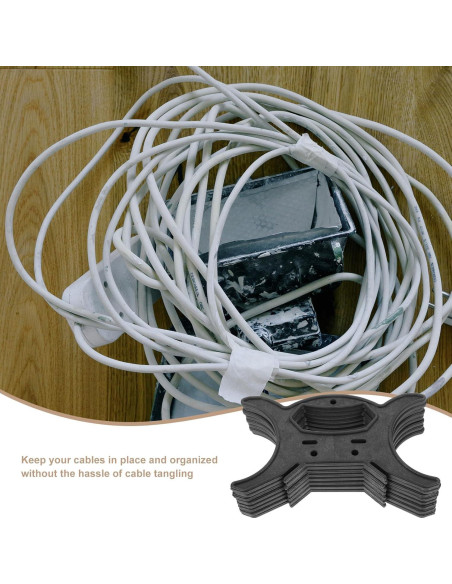 Organizador de Cables de Luz Navidad Alipis - 8 Piezas 20x12 cm