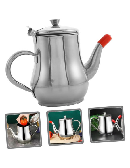 Contenedor de Aceite de Acero Inoxidable Garneck 550ml con Filtro