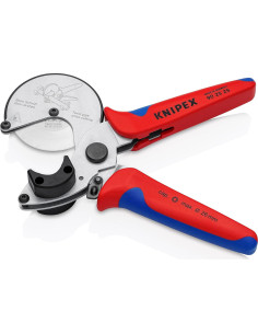 Cortador de Tubos KNIPEX 90 25 25, 21 cm, Manual, Rojo/Azul 2