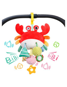 Juguete Colgante para Silla de Auto y Cochecito Bebé Cangrejo
