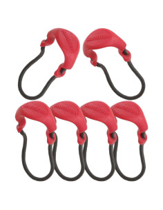Tiradores de Cremallera Maxpedition PZL Rojo EMS - Paquete de 6