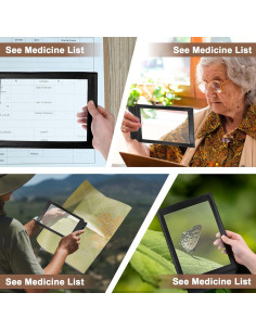 Lupa de Lectura 5X XLIUAX 30.5x19.5cm Flexible para Baja Visión 2