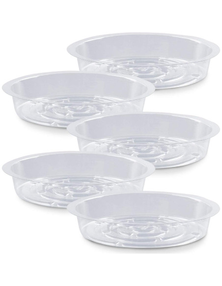 Plato para Plantas Rocutus 15.24 cm - Paquete de 20 Bandejas de Goteo