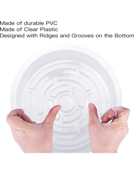 Plato para Plantas Rocutus 15.24 cm - Paquete de 20 Bandejas de Goteo