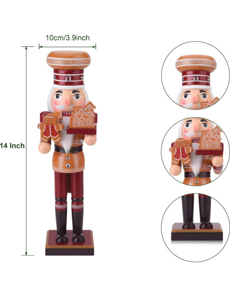 Cascanueces de Madera de Jengibre 36 cm ARGCONNER