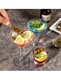 Picas de Cóctel de Acero Inoxidable Losneg 9 Pcs 10.4 cm 2