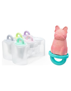 Set de 6 Paletas de Hielo de Animales Melii con Bandeja