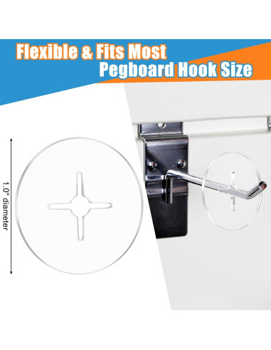 300 Clips de Control de Inventario Threehoney 2.54 cm PVC